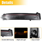 Right Side Mirror LED Turn Signal Indicator Light for Nissan Rogue (2014–2020)