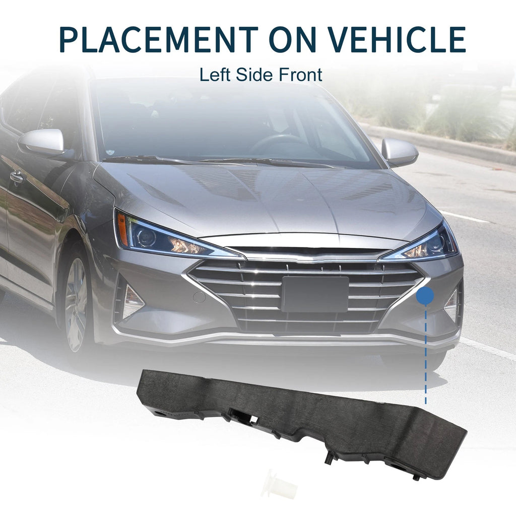 Left Front Bumper Retainer Bracket No. 865911E000 for Hyundai Accent (2006–2011)