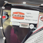 Passenger Pad for Harley Chopped Tour-Pak FLH/T (2014–2023) - Orange Stitch