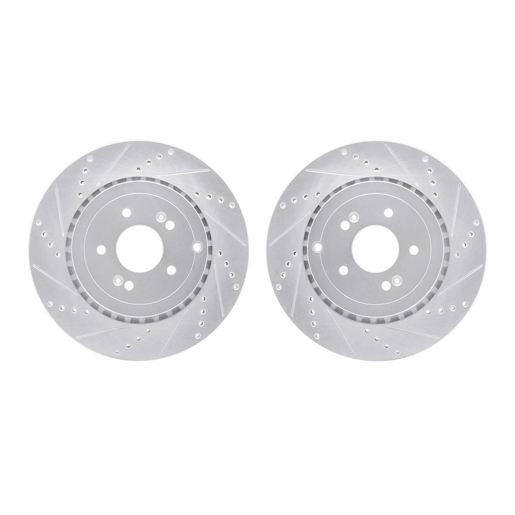 Set of 2 Brake Discs Rear for Genesis G70 Kia Stinger