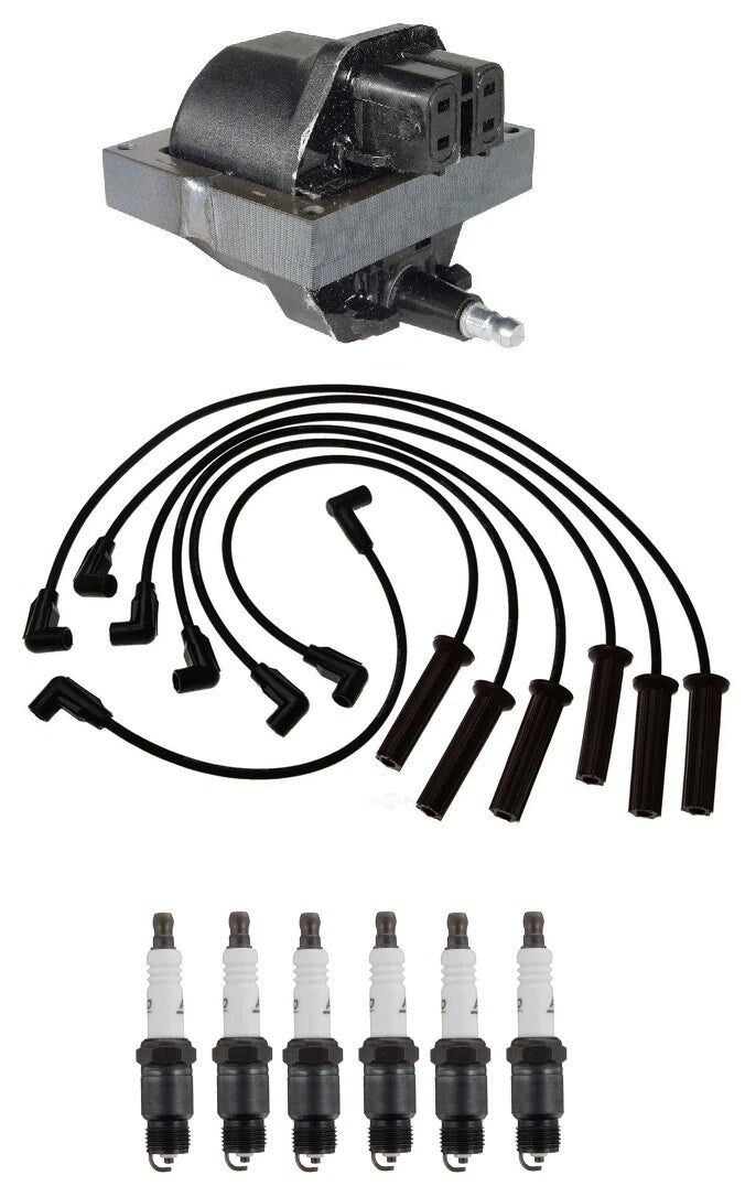 Ignition Wires & Spark Plugs Kit for Chevy Celebrity Citation II (1982–1989)