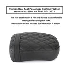 Rear Seat Passenger Cushion for Honda CM 1100 CMX 1100 (2021–2024) Flat Black