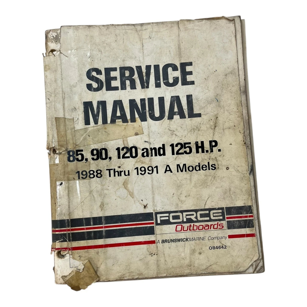 Service Manual OB4642 for Force Outboards 85-125 H.P. (1988–1991) A Models