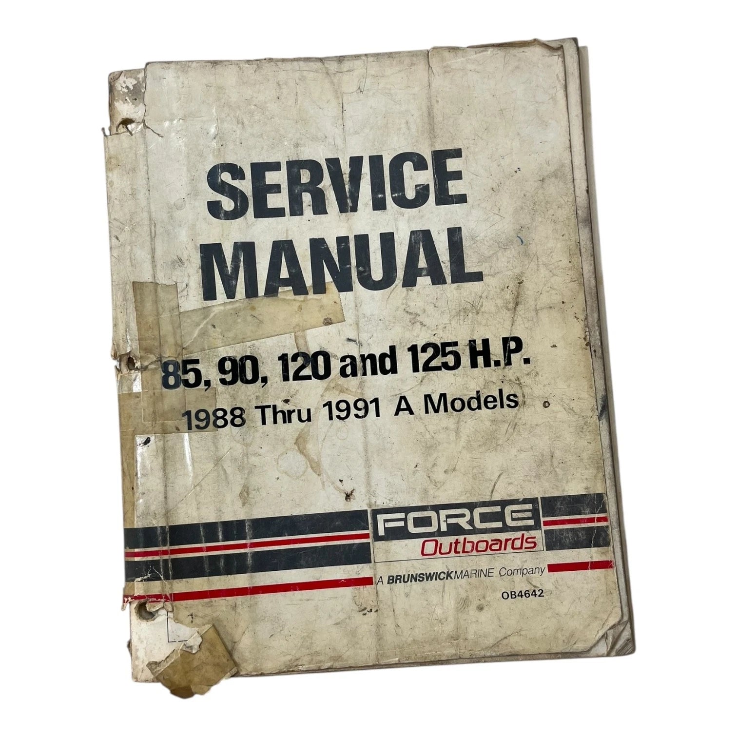 Service Manual OB4642 for Force Outboards 85-125 H.P. (1988–1991) A Models