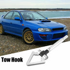 Front Bumper Trailer Ring Towing Hook for Subaru (Silver Tone)