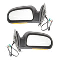 Set of 2 Power Folding Heated Turn Signal Side View Mirrors for Chevy GMC