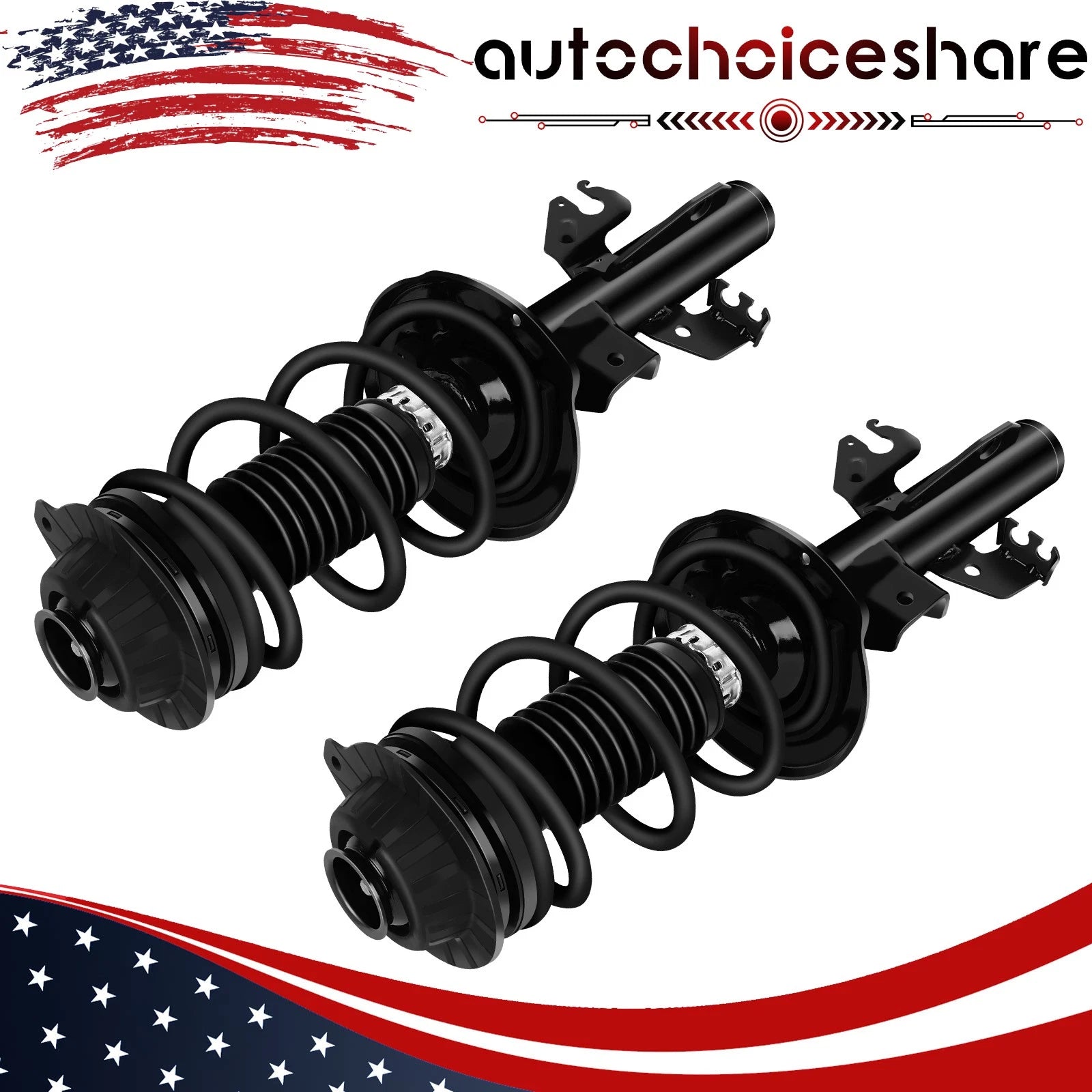 Front Complete Shocks Struts & Coil Springs for Dodge Dart (2013–2016)