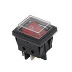 2X Red 4-Pin Power Pump On/Off Illuminated Rocker Switch for Universal Use