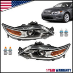 Set of 2 Halogen Headlight Assembly for Ford Taurus (2010–2012)