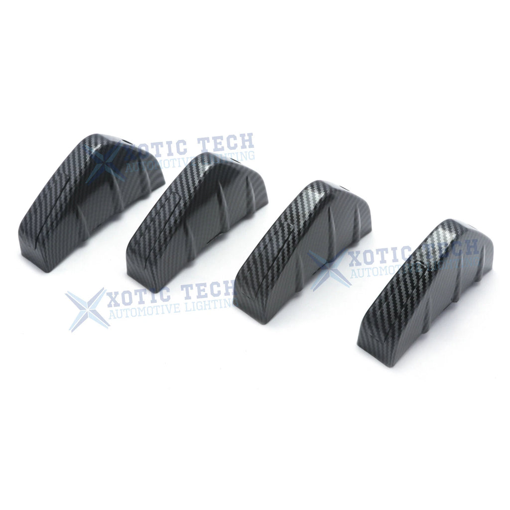 4pcs Carbon Fiber Rear Bumper Protector Diffuser For Lexus IS (2014-2020)