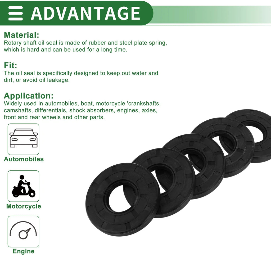 Oil Seal   - NBR Rubber 30x72x10mm