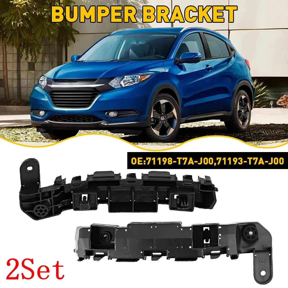 Set of 2 Front Bumper Bracket Holders for Honda HR-V (2016–2020)