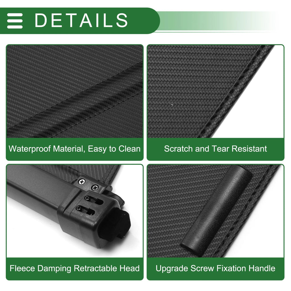 Retractable Cargo Cover for Honda Prologue (2024–2025) Black Carbon Fiber