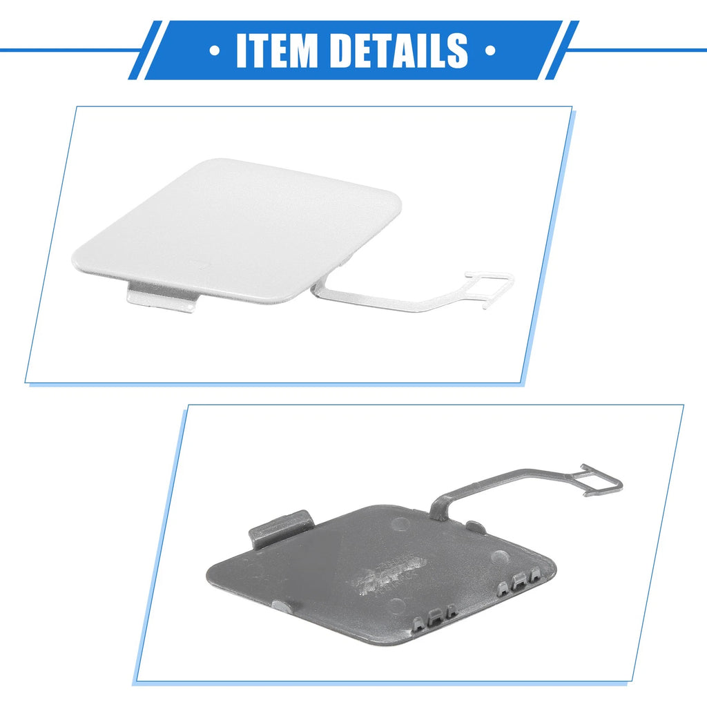 Tow Hook Eye Hole Cover Cap for BMW 3 F30 (2012–2015) White
