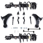 Set of 10 Front Struts w/ Control Arm Sway Bar Tie Rods for Lexus ES330 (2004–2006)