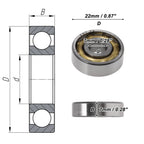 Deep Groove Ball Bearings 7x22x7mm for Scooter Skateboard (EN7)