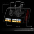 LED DRL Turn Signal Headlight Lamps for Tahoe Suburban (2007–2014)