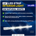 15" LED Strip Light for RV Boat Camper Marine (12V/24V)