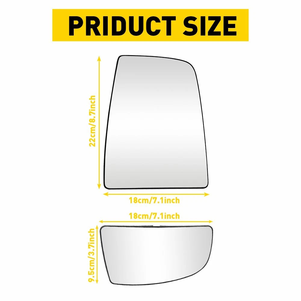 Mirror Glass for Ford Transit Van 150 350 HD (2015–2023)