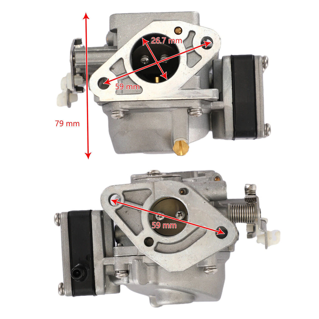 Carburetor for Tohatsu Outboard 9.8HP (2-Stroke) (3B2-03200-1, T9)