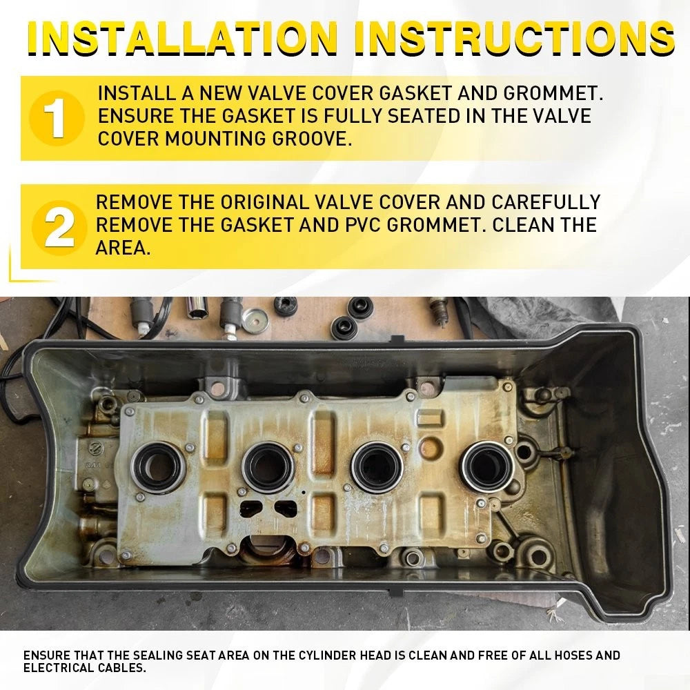 Engine Valve Cover Gasket Set for Honda CR-V (2002–2013) & Acura TSX (2004–2009)