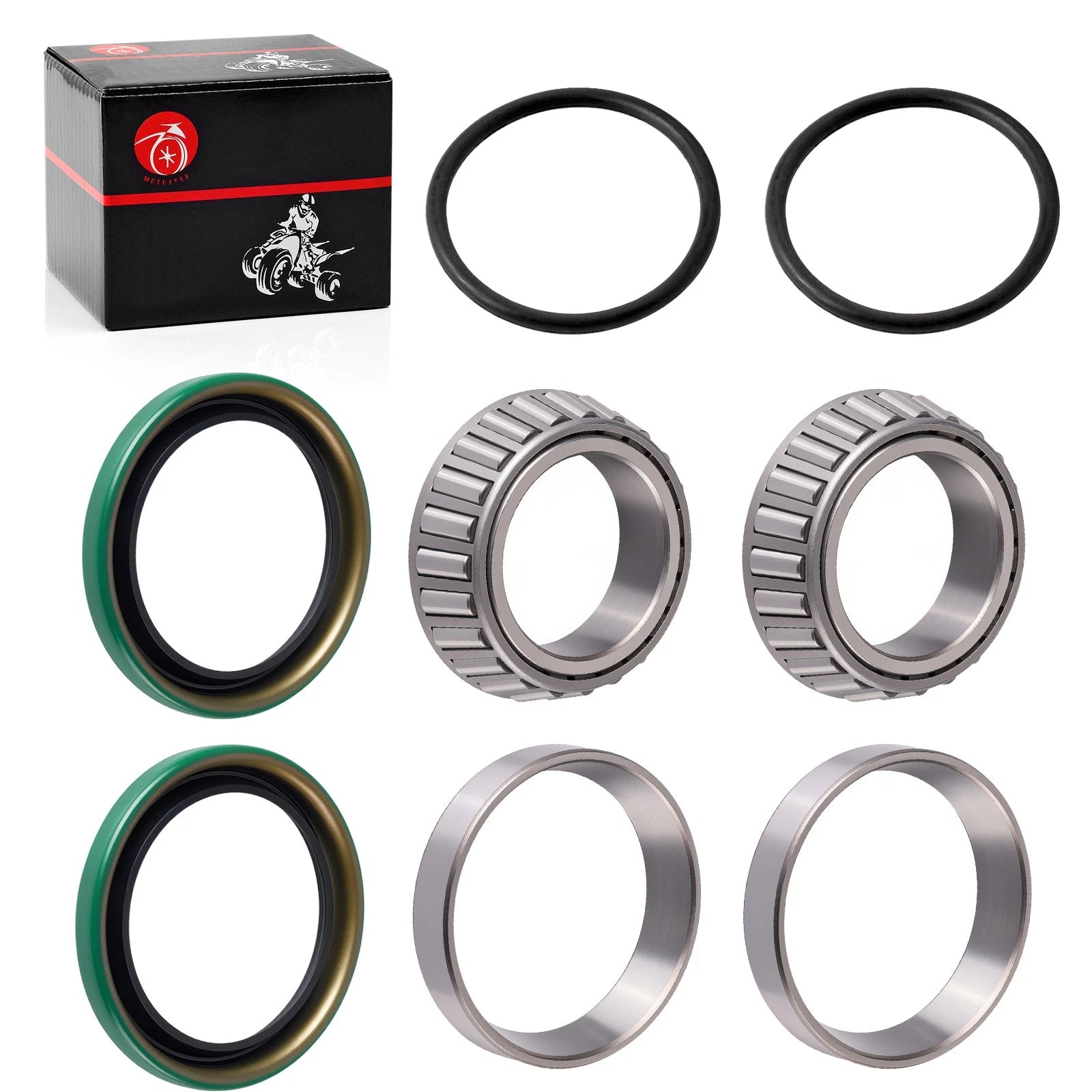 Rear Hub Bearing & Seal Repair Kit for Polaris Scrambler 400 500 Xplorer 250 400 (1995–2005)