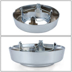 Set of 4 Push On Style Front Wheel Center Caps for Ford F250 F350 E150 E250 E350 (1995–2008)