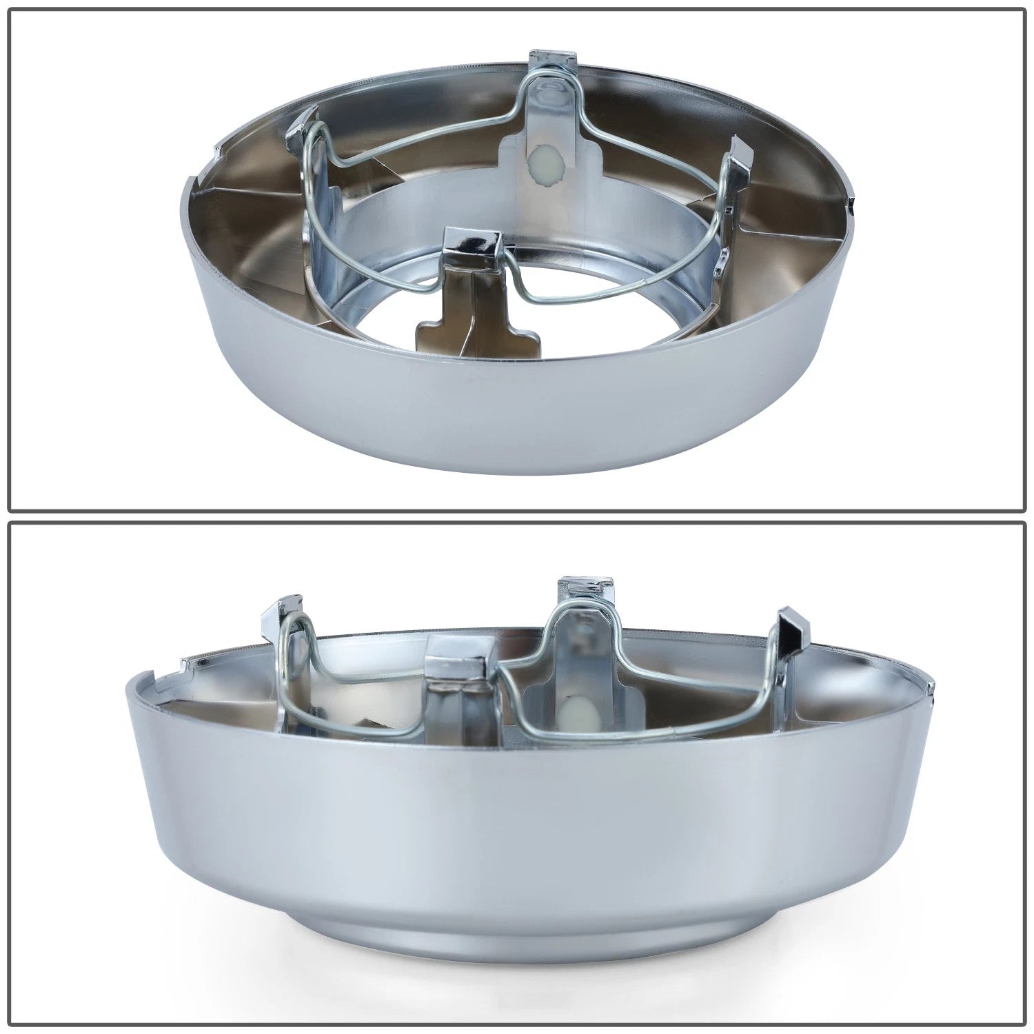 Set of 4 Push On Style Front Wheel Center Caps for Ford F250 F350 E150 E250 E350 (1995–2008)
