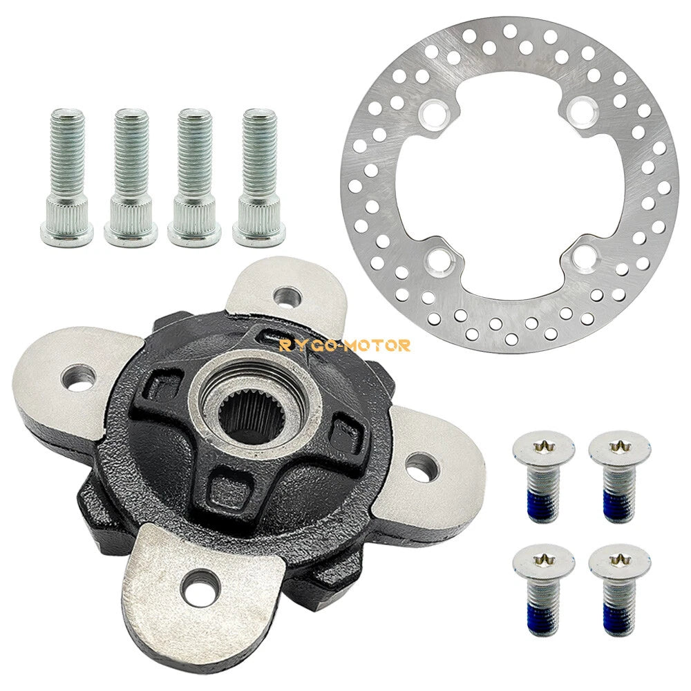 Front Wheel Hub Brake Rotor w/Studs Kit for Polaris Ranger 900 Crew XP (2013–2019)