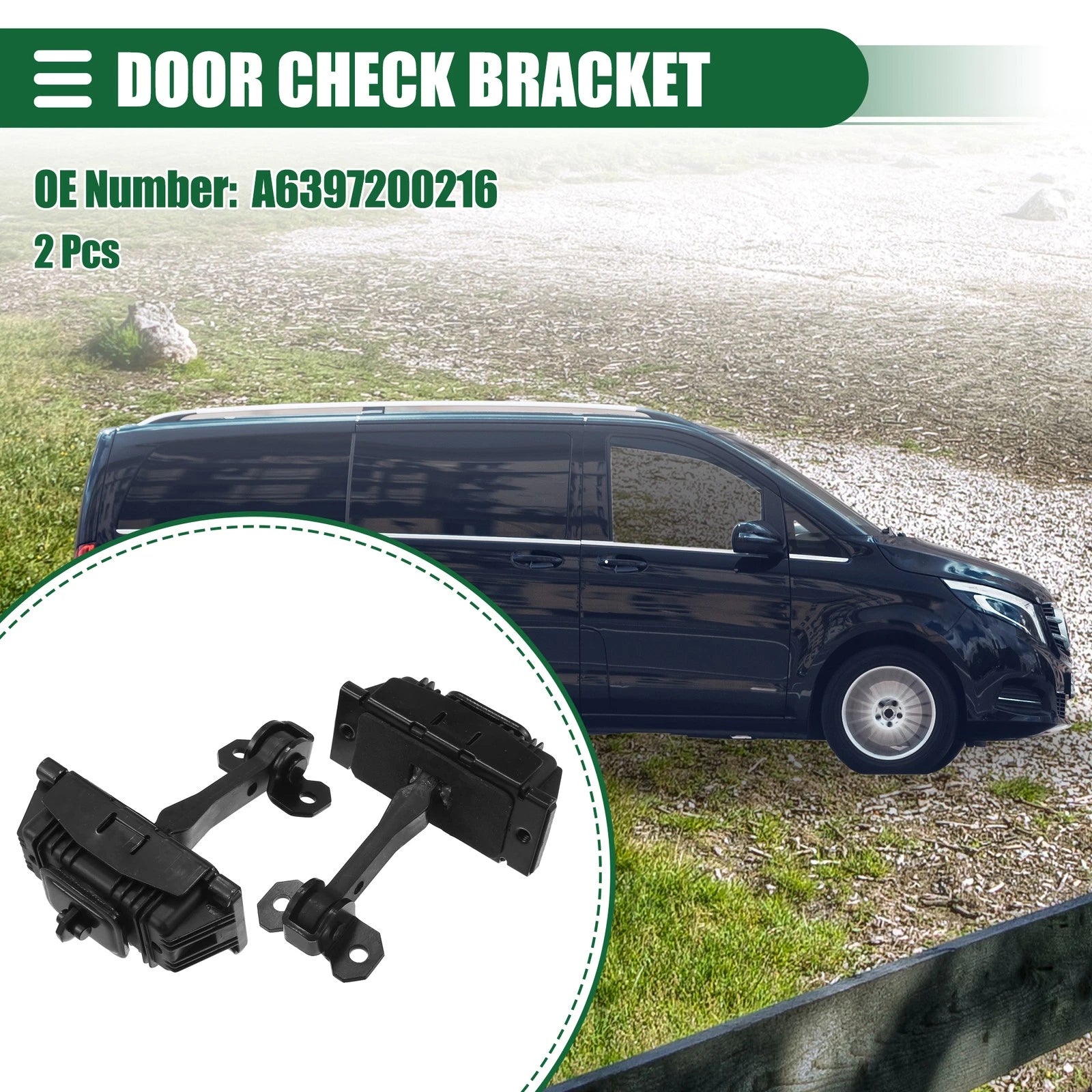 2X Door Check Strap Assembly for Mercedes Benz Vito W639 (2003) No.A6397200216