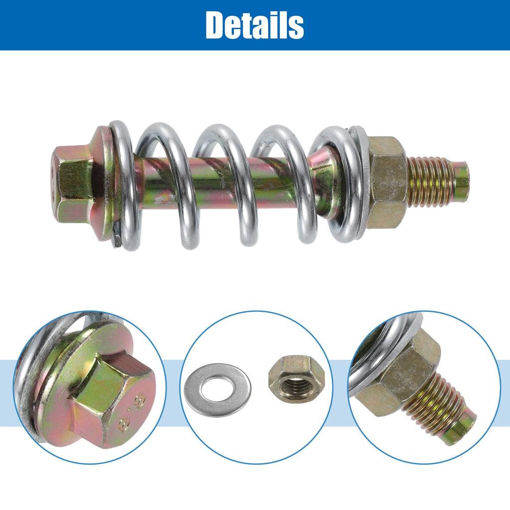 Set of 2 Exhaust Manifold Bolt Nut and Spring Repair Kit for Toyota (No. 206068H30A)