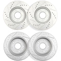 Drilled Slotted Disc Brake Rotors Kit for Honda CR-V (2002–2004)