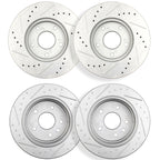 Drilled Slotted Disc Brake Rotors Kit for Honda CR-V (2002–2004)