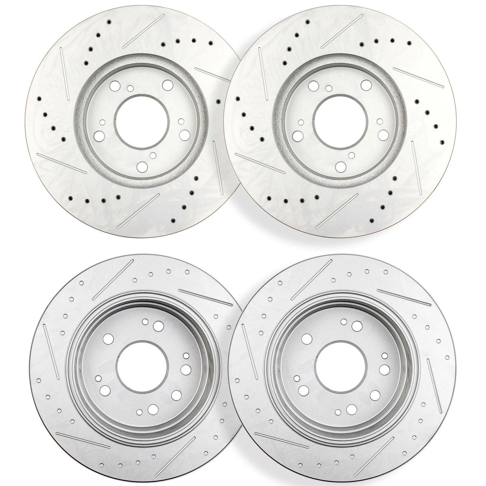 Drilled Slotted Disc Brake Rotors Kit for Honda CR-V (2002–2004)