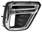 Replacement Black Chrome/Textured ABS Plastic Passenger Side Fog Light Bezel