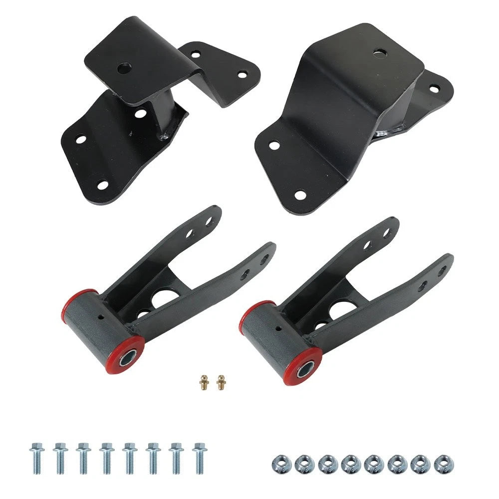 4" Lowering Drop Shackles & Hangers for Chevy GMC C1500 (1988â1998)