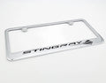 Chrome License Plate Frame with Logo Fit for Chevrolet Corvette C8 (2020–2024)