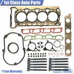 Engine Cylinder Head Gasket Kit with 10 Bolts for Audi A3 VW CC GTI (2006–2013)