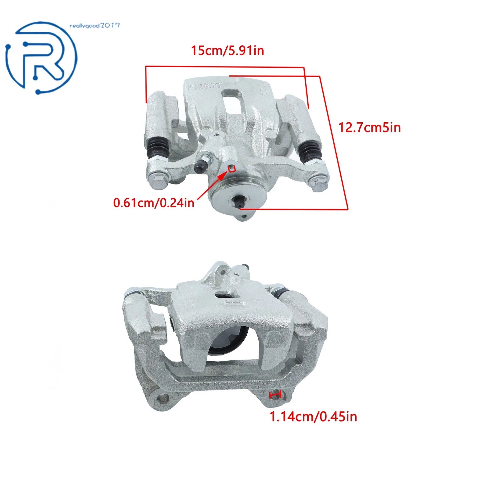 2X Brake Caliper w/ Bracket for Mazda CX-5 (2016–2023) 19-B7430