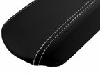 Console Lid Pull Over Cover Leather for Ford Focus (2008–2011) Black White Stitch