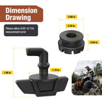 2X Hood Latch Toggles Grommets for Polaris RZR 900 1000 (2015–2023)