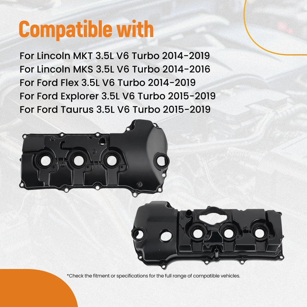 2X Engine Valve Cover for Ford Taurus 3.5L V6 Turbo (2015–2019) FG1Z-6582-E