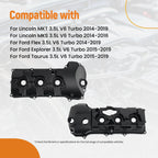 2X Engine Valve Cover for Ford Taurus 3.5L V6 Turbo (2015–2019) FG1Z-6582-E
