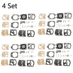 Set of 4 Carburetor Rebuild Kits for Walbro K20-WAT WA WT Series