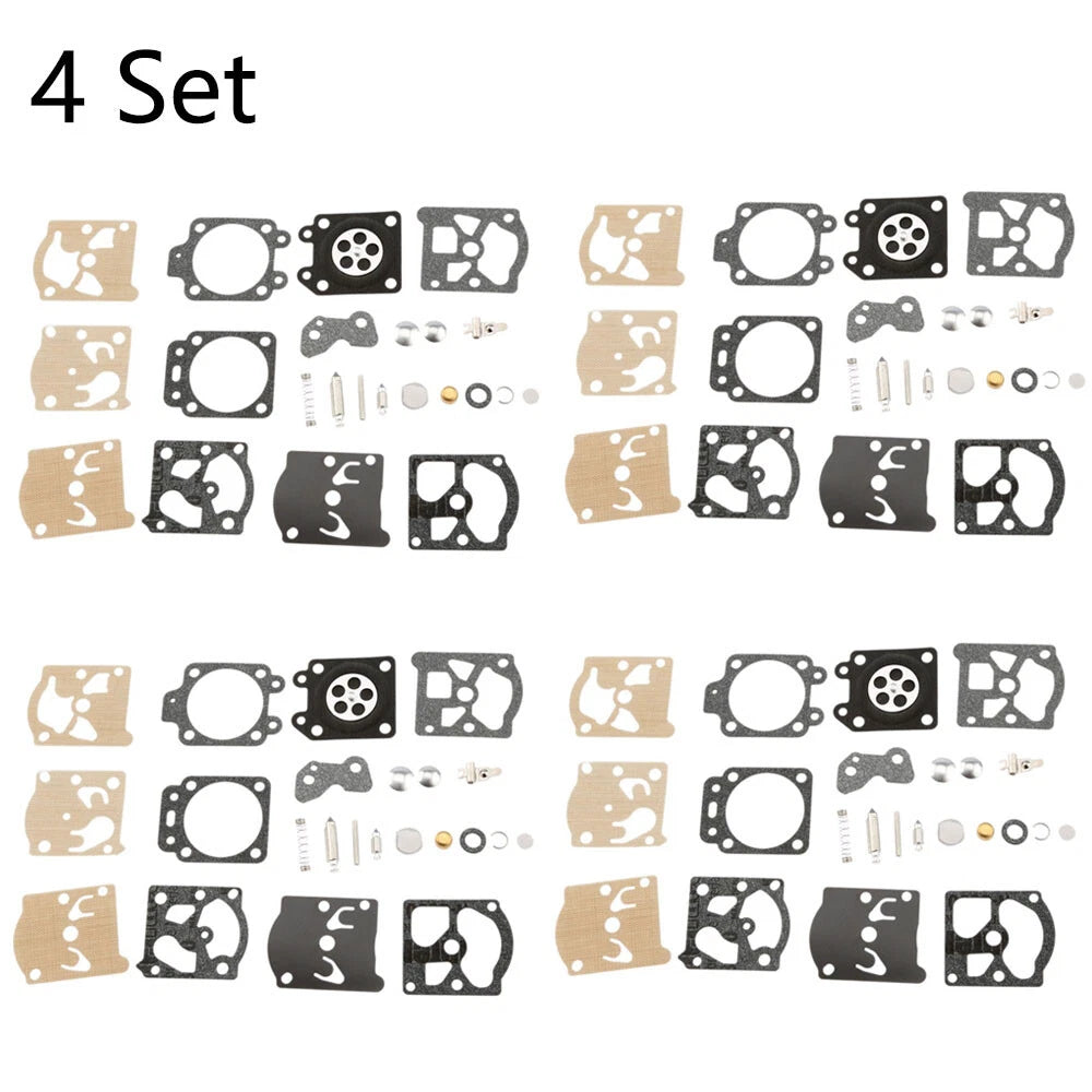 Set of 4 Carburetor Rebuild Kits for Walbro K20-WAT WA WT Series