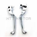 Chrome Skull Adjustable Brake Clutch Levers for Harley Electra Glide Road King (1996–2007)