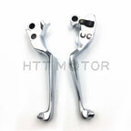 Chrome Skull Adjustable Brake Clutch Levers for Harley Electra Glide Road King (1996–2007)
