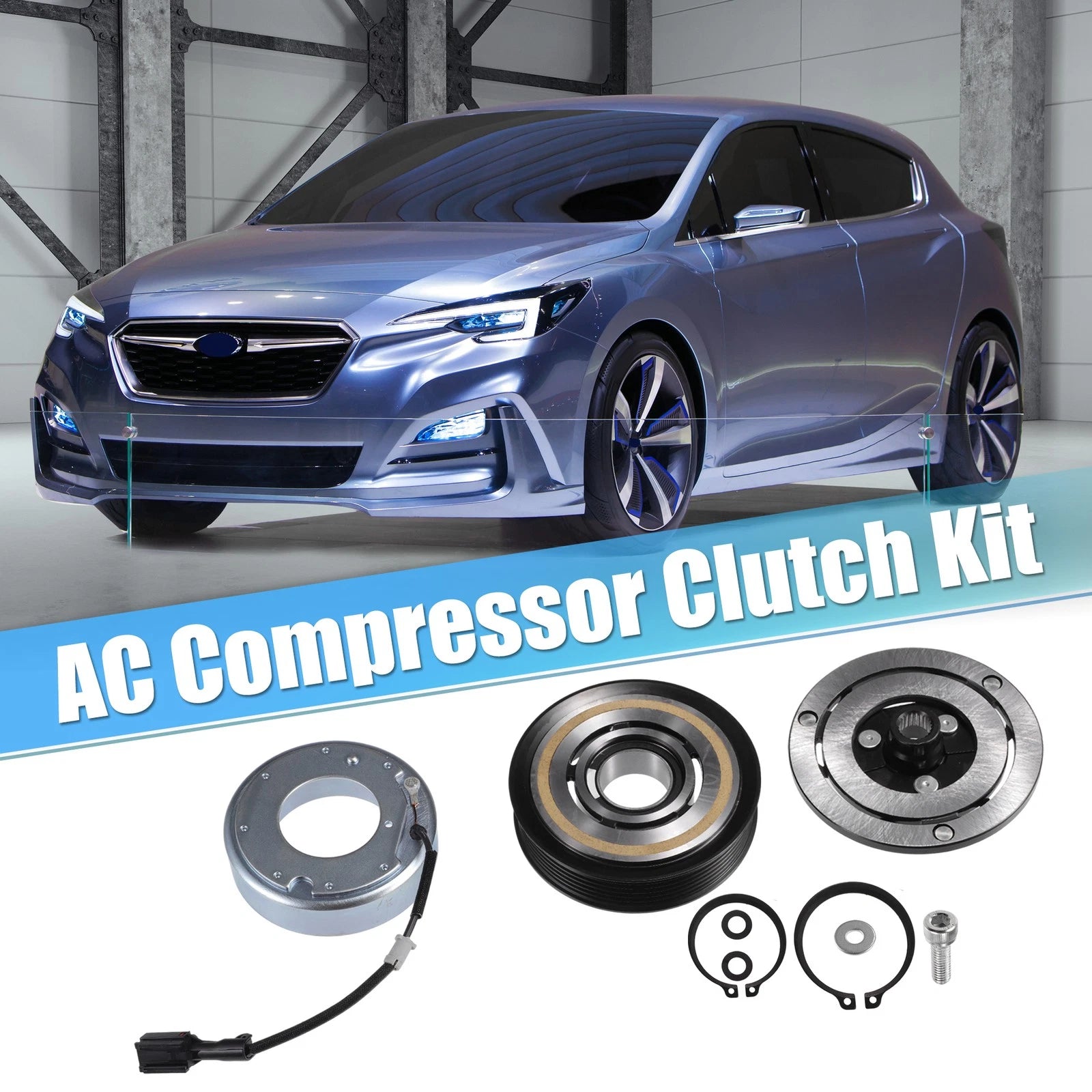 Set of 1 AC Compressor Clutch Kit for Subaru Impreza (2012–2016) 2.0L