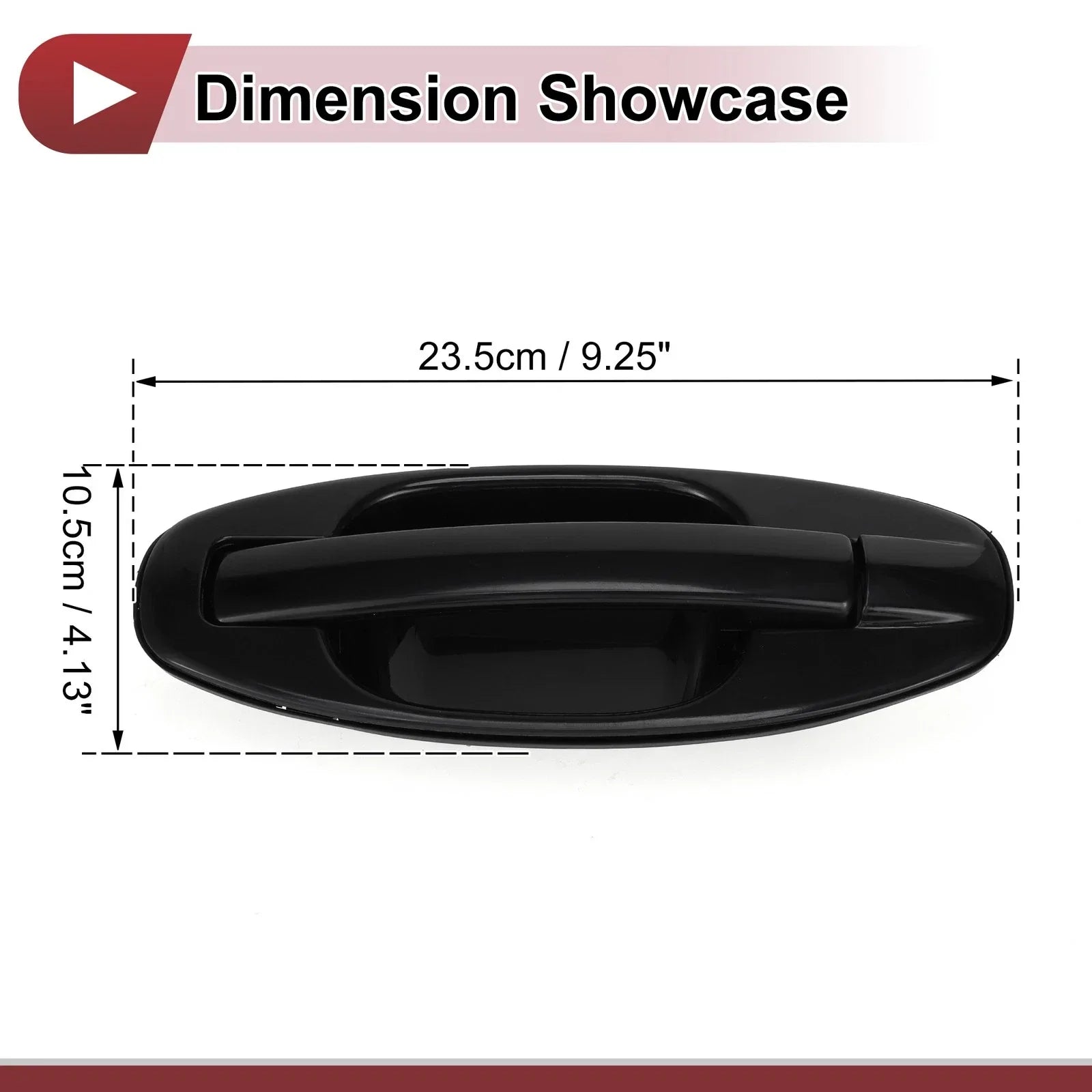 Exterior Door Handle for Hyundai Santa Fe Rear Left (2013-2018) Black