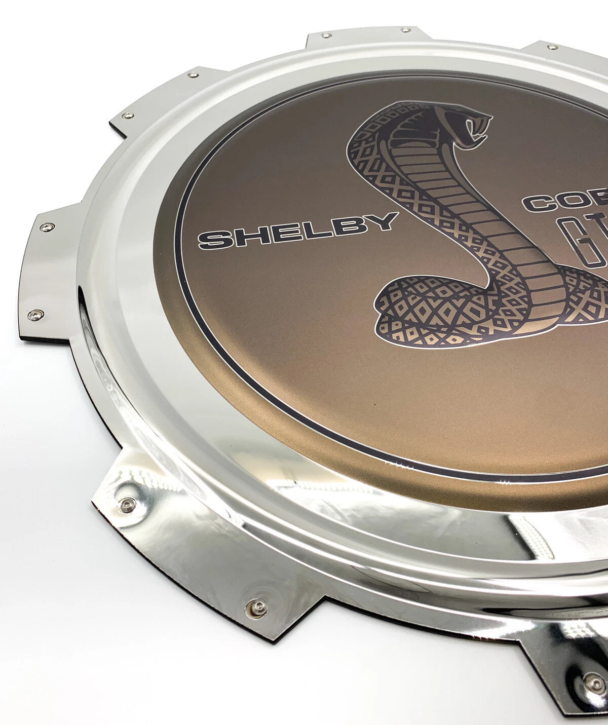 Gas Cap Emblem Logo Metal Sign Licensed for Ford Shelby Mustang GT500 (1967–1967)
